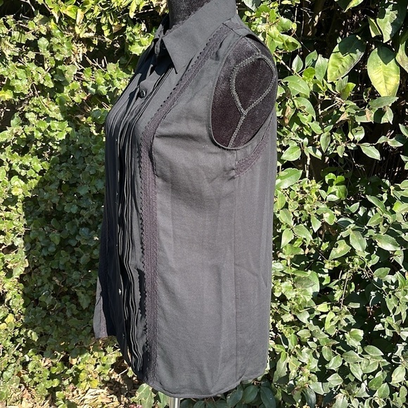 Cabi Black Button Down Top Women’s Size Small Long Sleeve Blouse - Picture 5 of 7